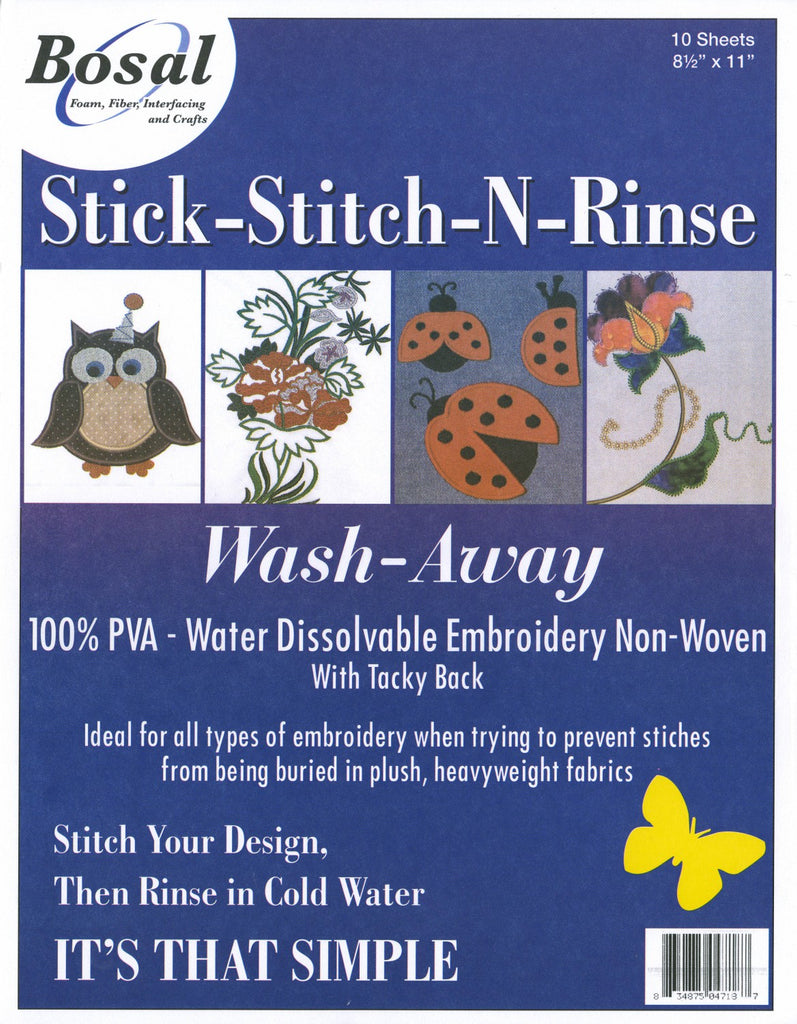 Stick Stitch & Rinse 8-1/2in x 11in 10pk