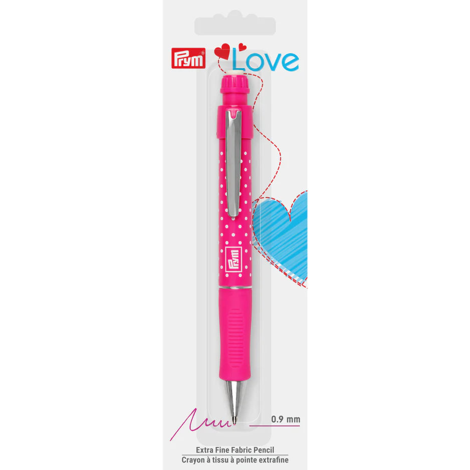 Extra Fine Fabric Mechanical Pencil, 0.9 mm, Pink