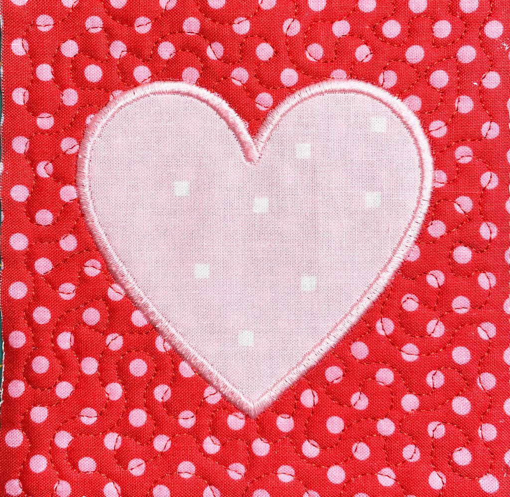 heart embroidery