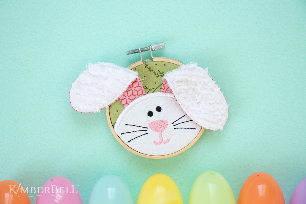 Kimberbell I'm All Ears Bunny Hoop Machine Embroidery Design 