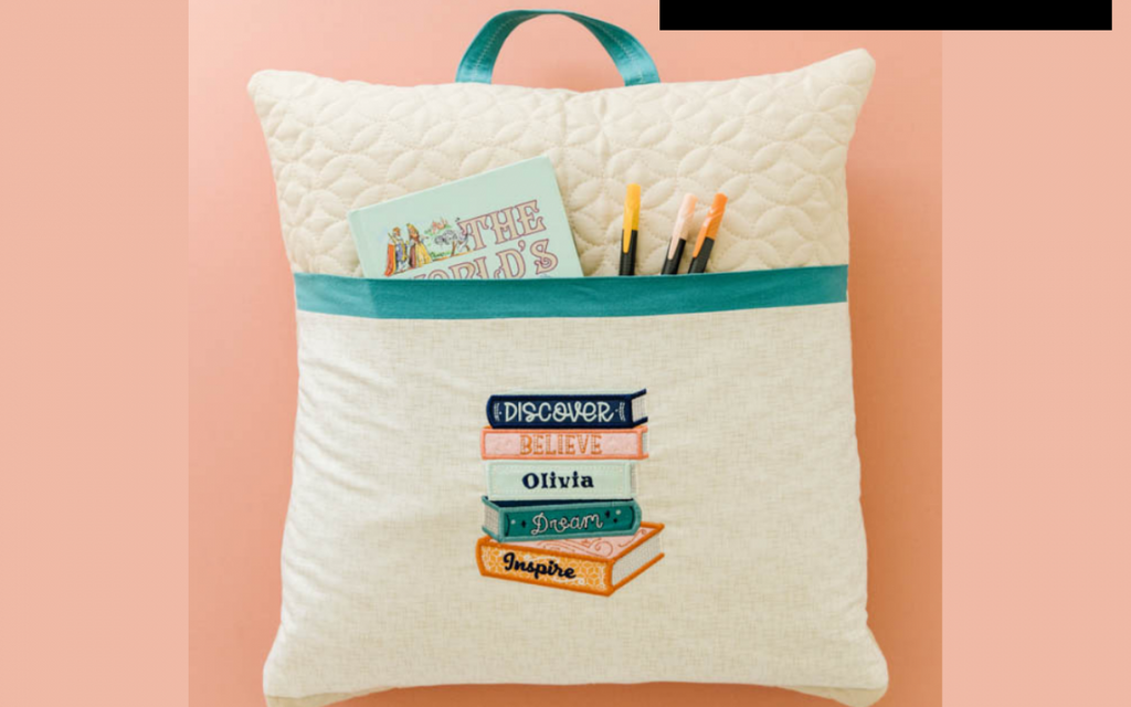Kimberbell Embroidery Club Design Only: Storybook Pocket Pillow