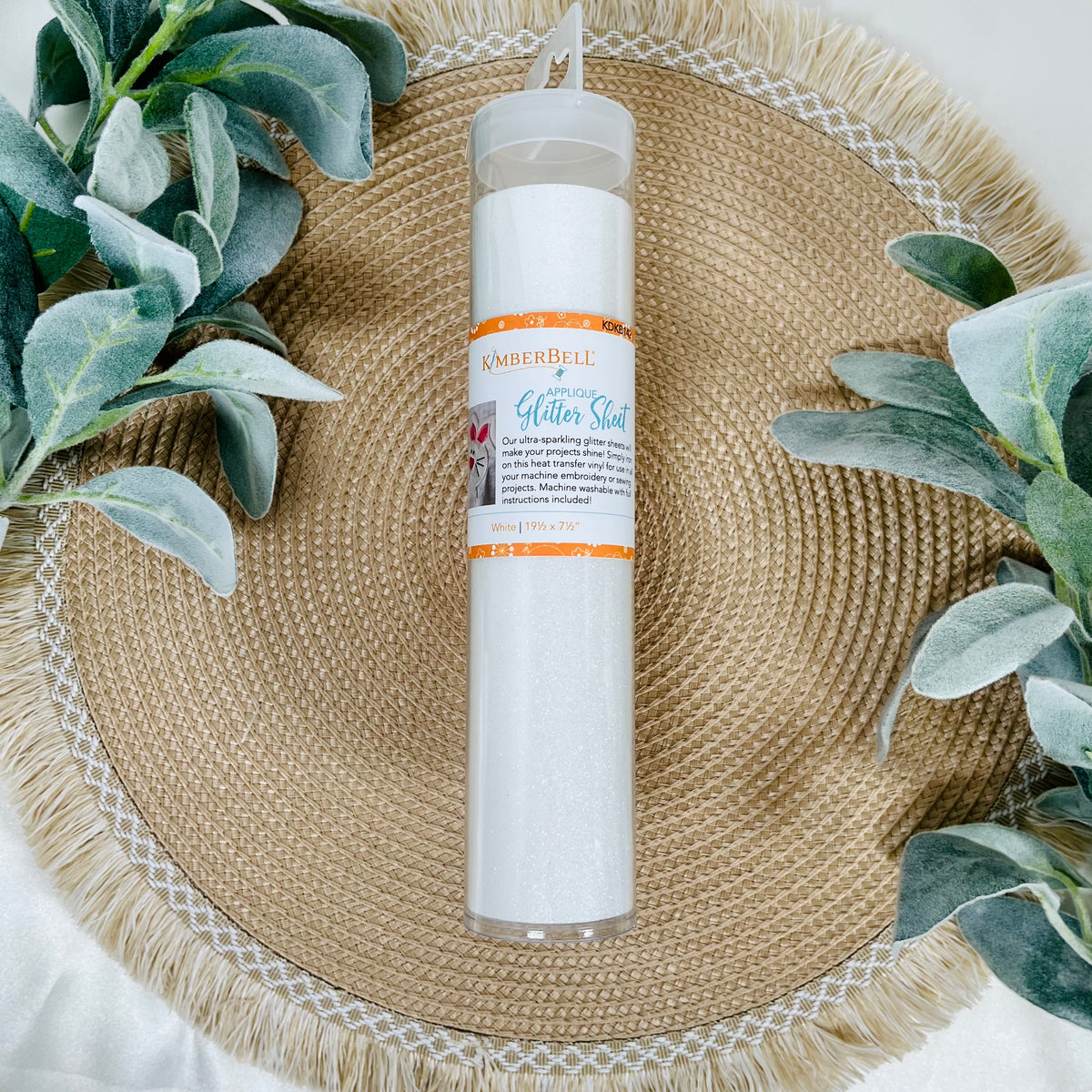 Kimberbell Applique Glitter Sheets White My Girlfriend's Quilt Shoppe