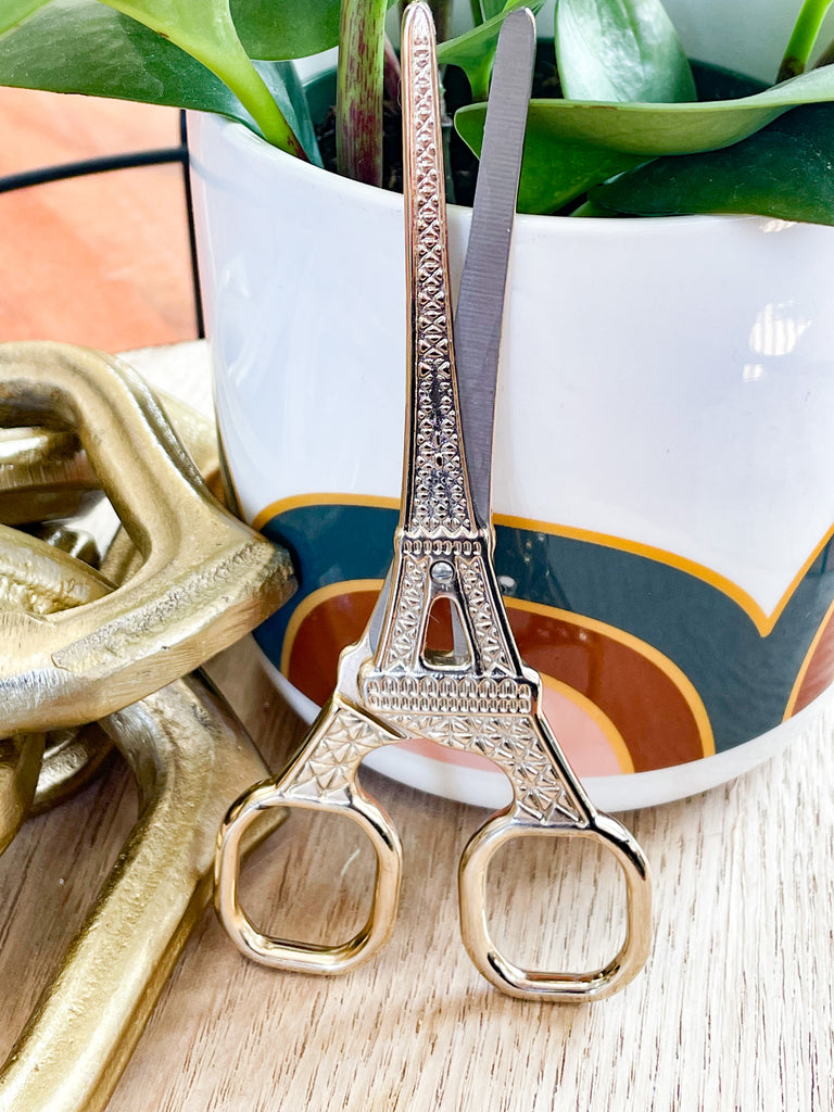 Eiffel Tower Gold Scissors