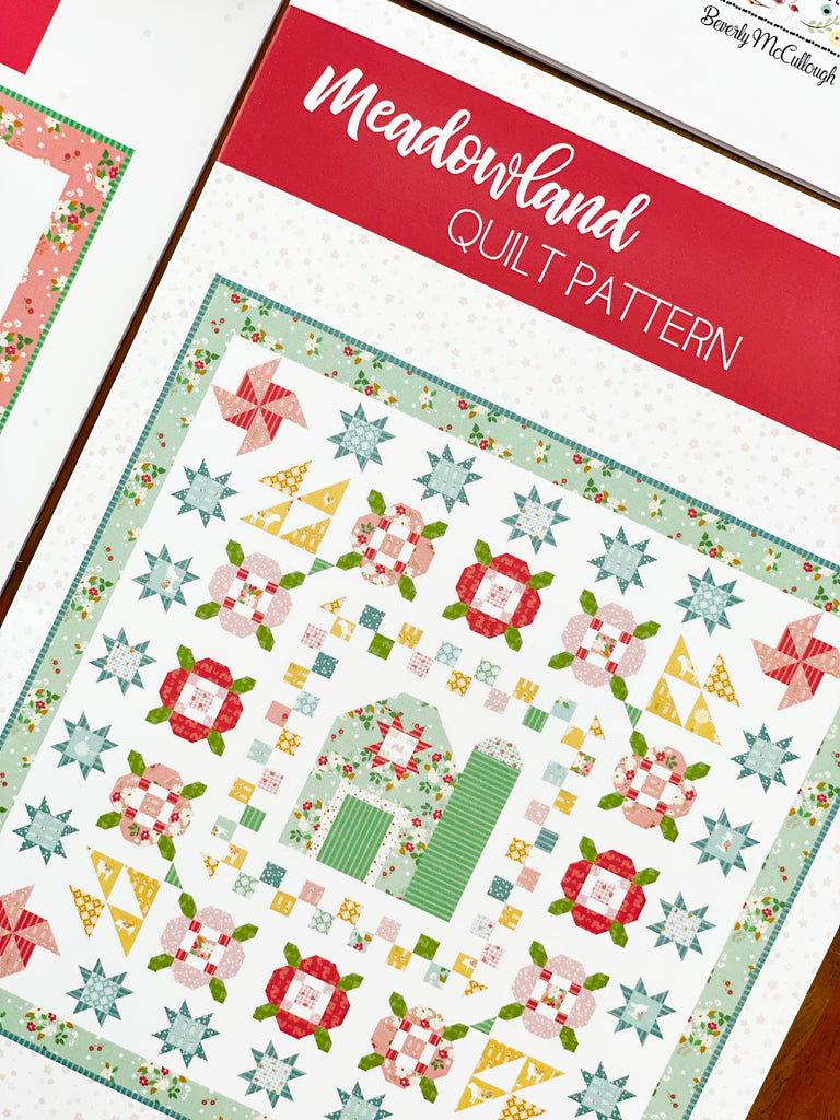 Meadowland Quilt Pattern by Beverly McCullough of Flamingo Toes.