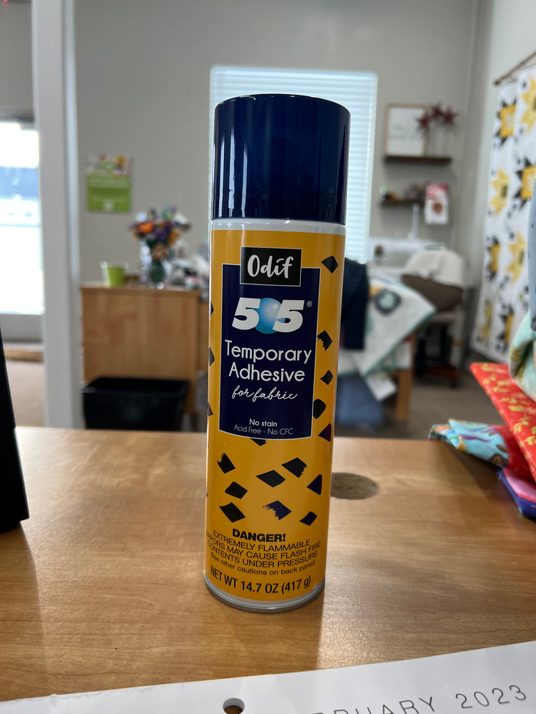 Odif 505 Temporary Adhesive Spray for Fabric – My Girlfriend's Quilt Shoppe