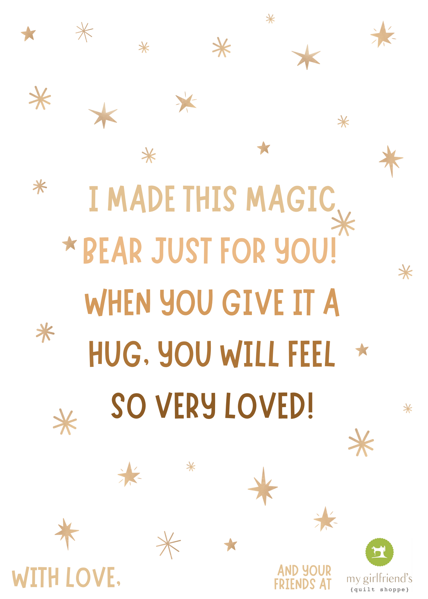 love note gift tag