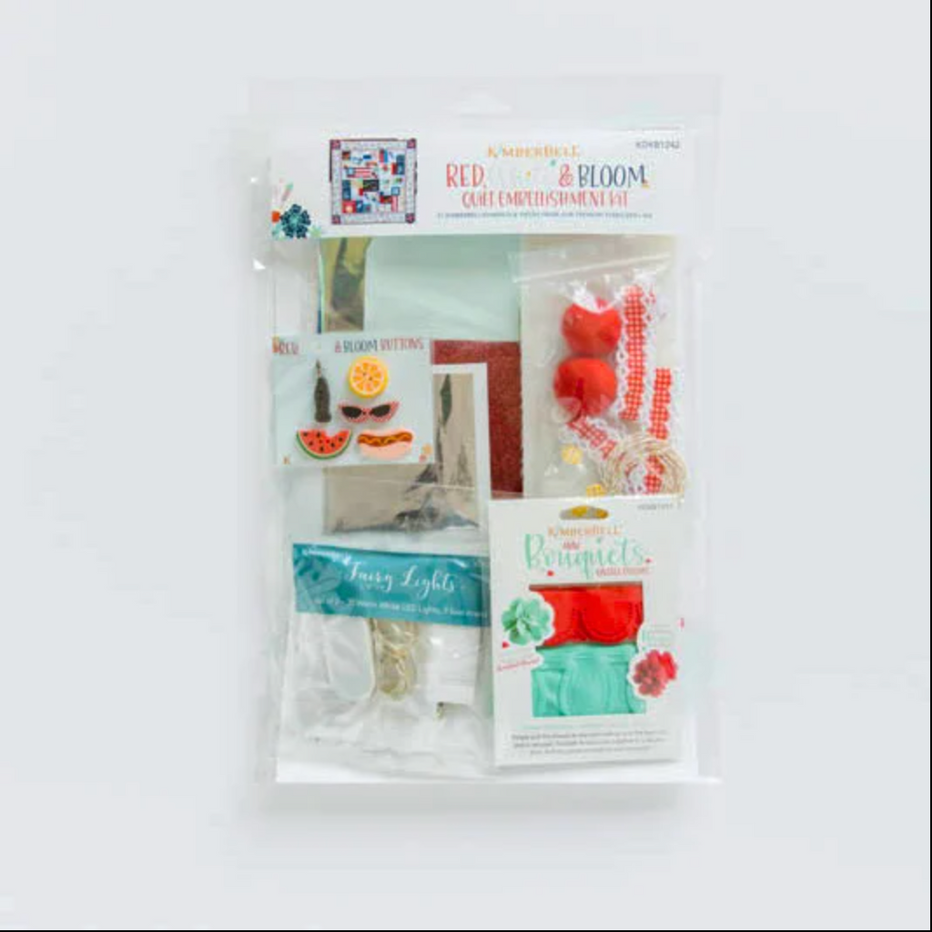 Kimberbell Embellishment Kit, Red, White & Bloom 