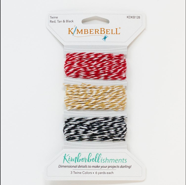 Kimberbell red, tan and black twine