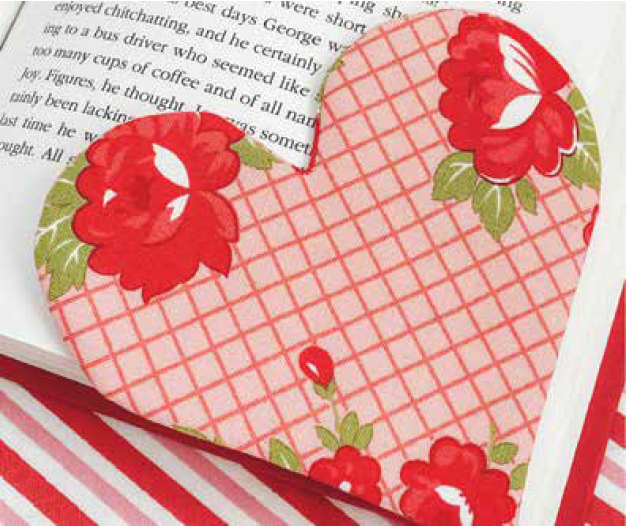 Booked on Love heart bookmark