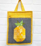 Patchwork Pineapple Zipper Bag 