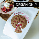 Kimberbell Embroidery Club  DESIGN ONLY - January 2023: Hey Sweetie Pie Tea Towel